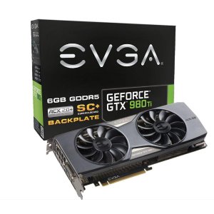 EVGA GeForce GTX 980 Ti 6GB SC+ GAMING ACX 2.0+, Whisper Silent Cooling w/ Free Installed Backplate Graphics Card 06G-P4-4995-KR