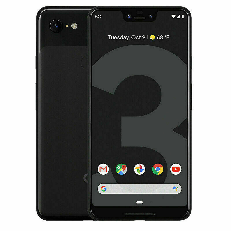 谷歌New Google Pixel 3 XL 64GB Factory Unlocked Just Black T-Mobile AT&T Verizon