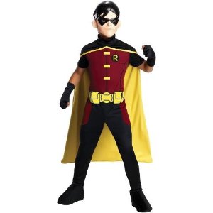 Boy's Young Justice - Robin Costume, S(4-6)