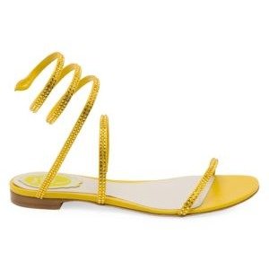 - Cleopatra Snake Wrap Flat Sandals