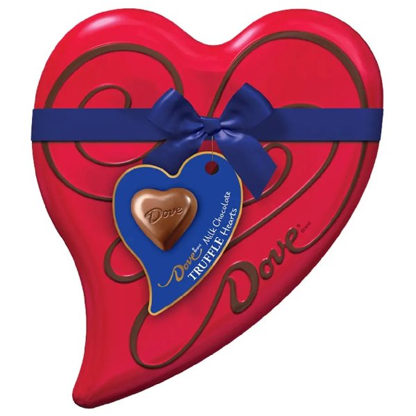 Dove Valentine's Assorted Chocolate Truffle Candy Heart Gift Box