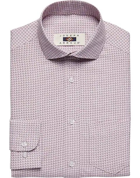 Joseph Abboud Boys Pink Patterned Dress Shirt - Men's Big & Tall | Men's Wearhouse
