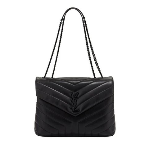Saint LaurentLoulou Monogram YSL Medium Chain Bag with Black Hardware