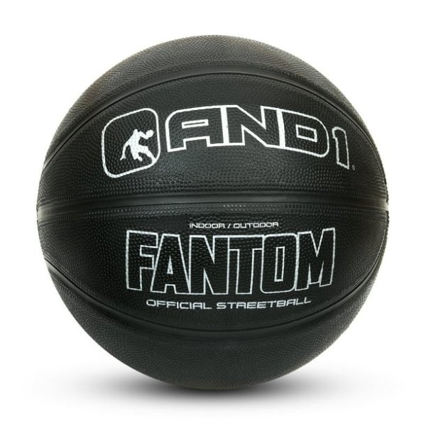 Fantom Rubber Basketball, Black, 29.5"