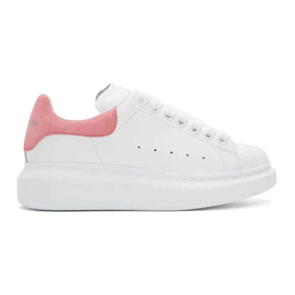 - White & Pink Oversized Sneakers