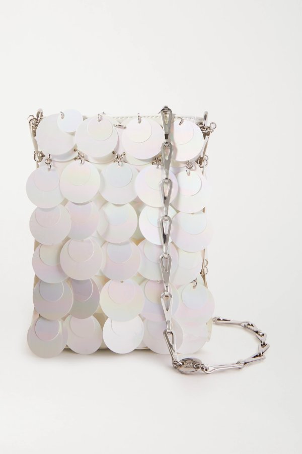 Mini Bridal Sparkle paillette-embellished faux leather shoulder bag