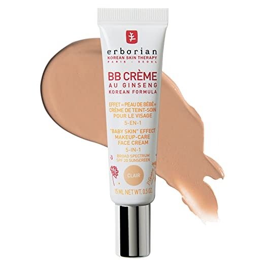 BB Cream with Ginseng - Lightweight Buildable Coverage with SPF & Ultra-Soft Matte Finish Minimizes Pores, Blemishes & Imperfections - Korean Face Makeup & Skincare