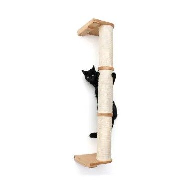 The Cat Mod 48" Wall-Mounted Sisal Pole for Cats in Natural, 8 IN W X 53 IN H | Petco