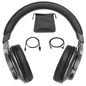 Audio-Technica ATH-SR6BTBK Hi-Res 无线蓝牙包耳式耳机