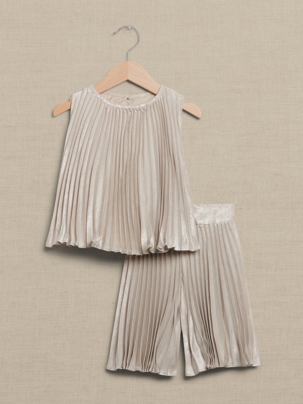 Odetta Pleated Set For Baby + Toddler
