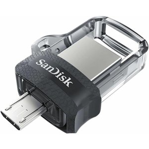 SanDisk 128GB容量 MicroUSB+USB3.0 双头 闪存盘
