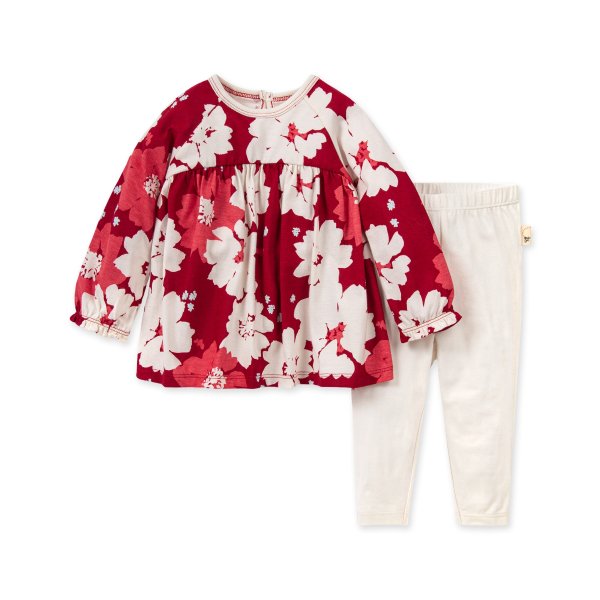 Sprinkling Petals Baby Floral Tunic & Legging Set Made with Organic Cotton