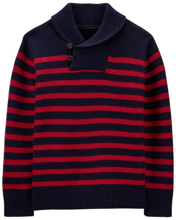 男小童条纹毛衣