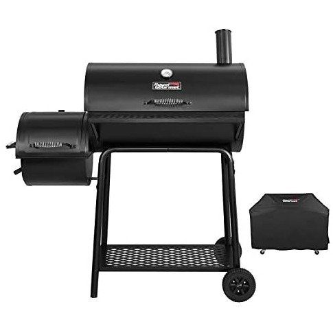 Gourmet CC1830FC Charcoal Grill Offset Smoker (Grill + Cover)
