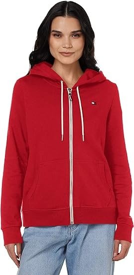 Zip-up Hoodie – Classic Sweatshirt for Women with Drawstrings and Hood