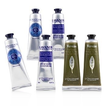 L'Occitane - Happy Hands Kit: 2x Shea Butter 30ml + 2x Lavender 30ml + 2x Verbena Cooling Hand Cream Gel 30ml 6x30ml/1oz - Sets & Coffrets | Free Worldwide Shipping | Strawberrynet USA
