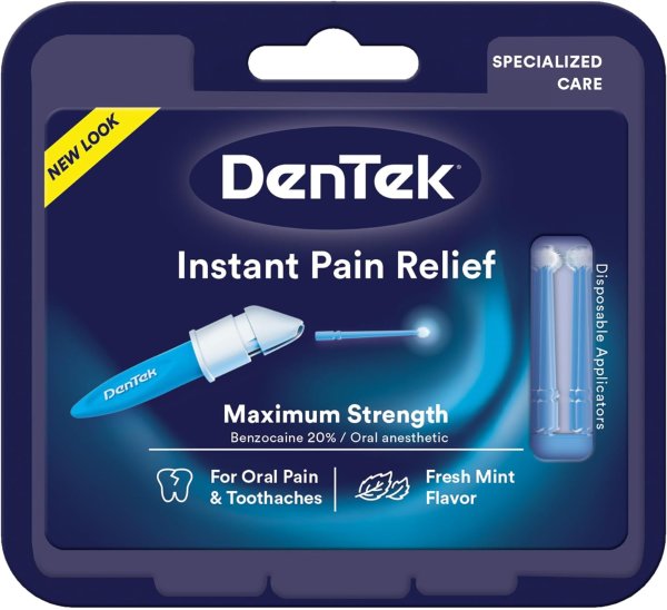 Instant Oral Pain Relief Maximum Strength Kit for Toothaches 50 Count