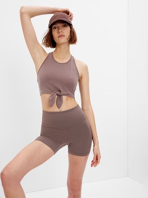 Fit Breathe Tie-Front Cropped Brami