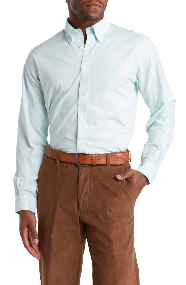 Solid Oxford Long Sleeve Regent Fit Shirt