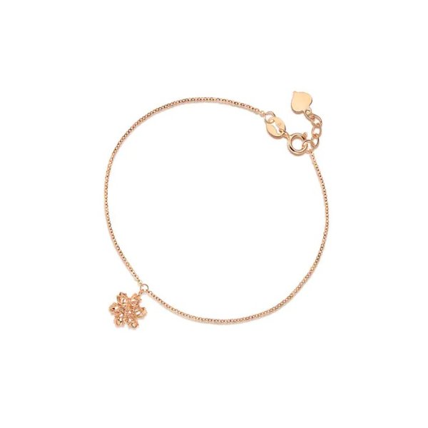 Minty Collection 18K Red Gold Snowflake Bracelet | Chow Sang Sang Jewellery eShop
