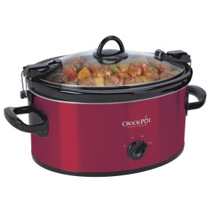 Pot SCCPVL600R Cook' N Carry 6-Quart Oval Manual Portable Slow Cooker, Stainless Steel