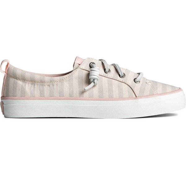 Women's SeaCycled™ Crest Vibe Striped Textile Sneaker