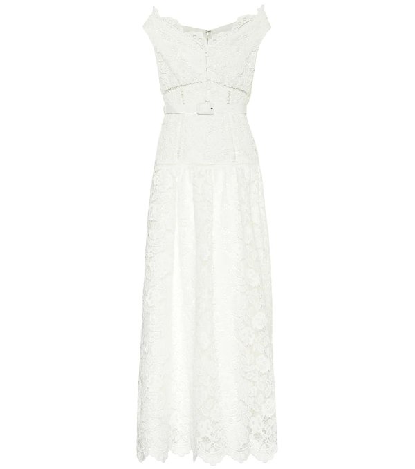 Exclusive to Mytheresa – Floral lace maxi dress
