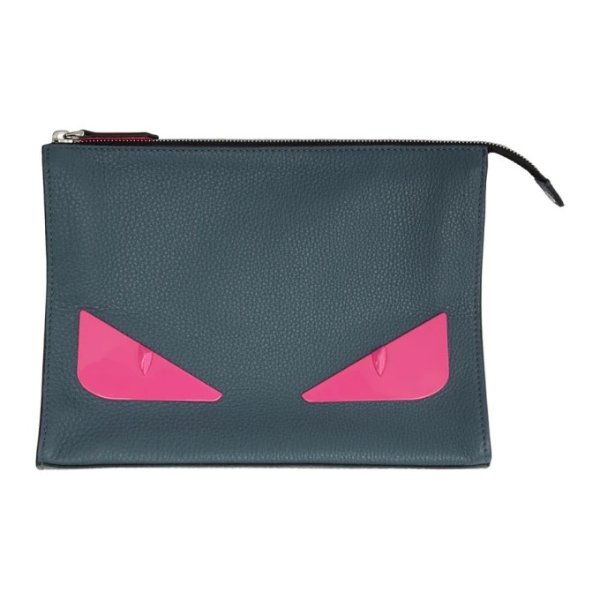 Grey & Pink Bag Bugs Pouch