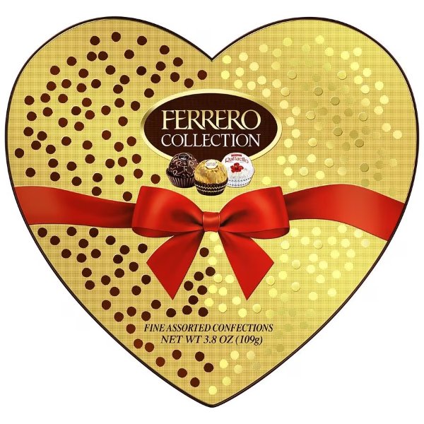 Ferrero 3种口味心形巧克力礼盒3.8oz