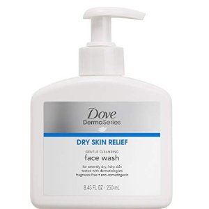 Dove DermaSeries Fragrance-Free Face Wash, for Dry Skin 8.45 oz, 2 ct