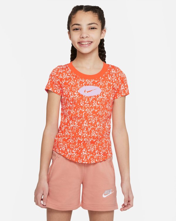 Sportswear Icon Clash Big Kids' (Girls') T-Shirt..com