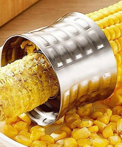 Stainless Steel Corn Stripper & Peeler Ring