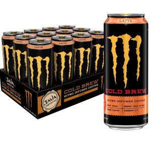 Monster Energy Java Nitro Cold Brew Latte, Coffee + Energy Drink, 13.5 Ounce (pack of 12)
