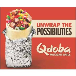 Qdoba墨西哥菜餐厅 情人节特卖