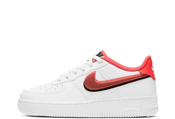 Air Force 1 LV8 Double Swoosh Red Black (GS) (2021)
