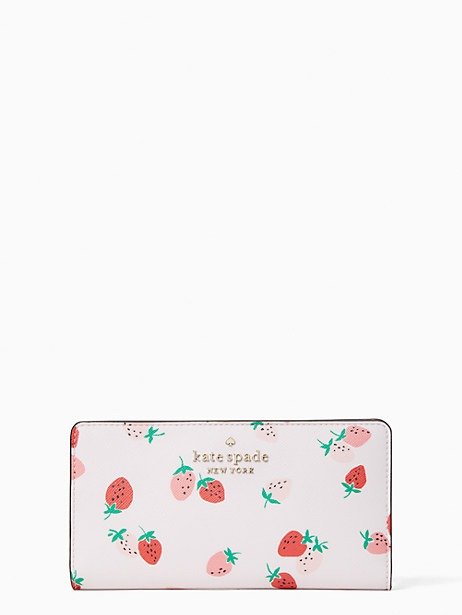 staci wild strawberries large slim bifold wallet