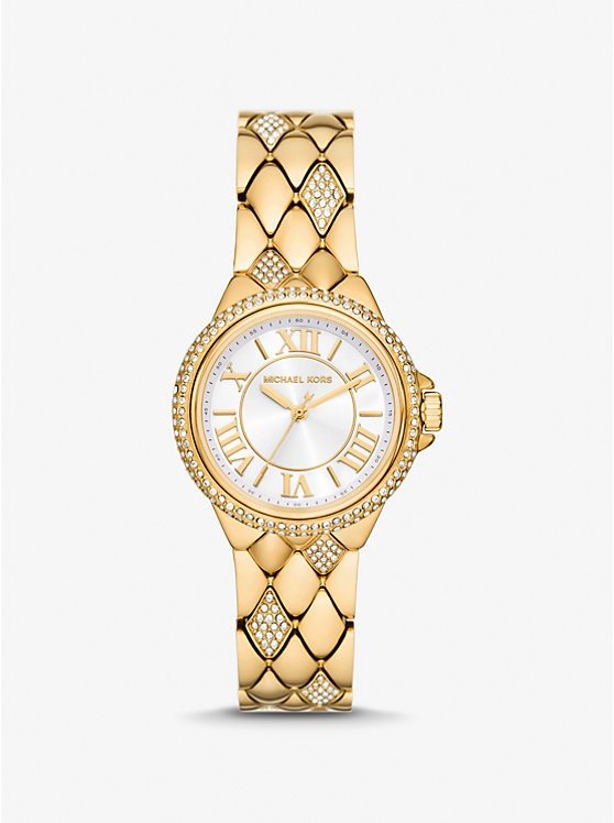 Mini Camille Pave Gold-Tone Watch