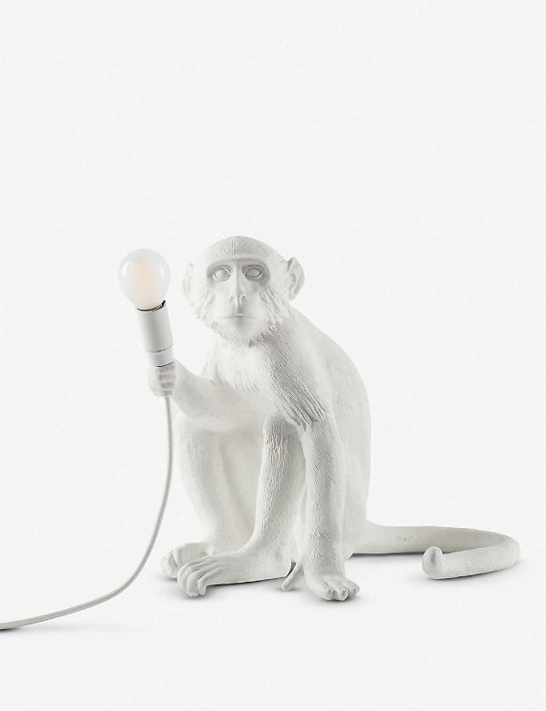 猴子坐着台灯 34cm