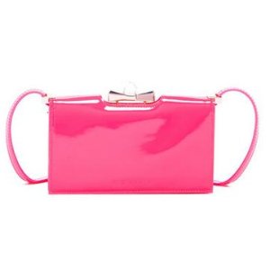 Ted Baker London Tally Patent Crystal Bow Leather Crossbody Wallet
