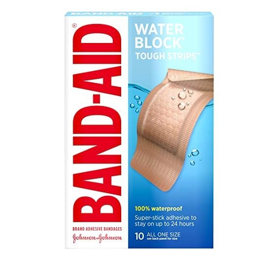 Tough-Strips Adhesive Bandages, Waterproof, Extra Large, 10 ct.