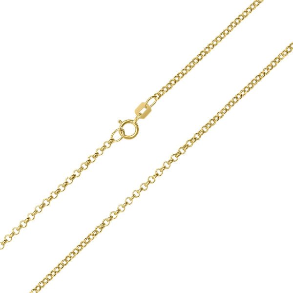10K Yellow Gold 1.9mm Classic Rolo Chain with Spring Ring Clasp - 18 Inch