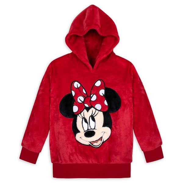 Minnie Mouse Pullover Fleece Hoodie for Kids | shopDisney
