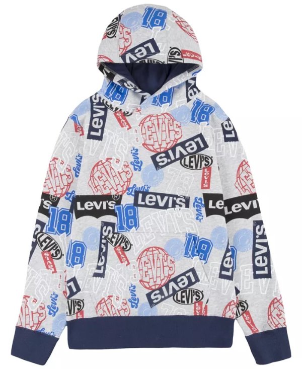 Big Boys All Levi's Printed Pullover Hoodie