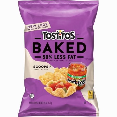 三包装Tostitos Oven Baked Scoops Tortilla Chips 