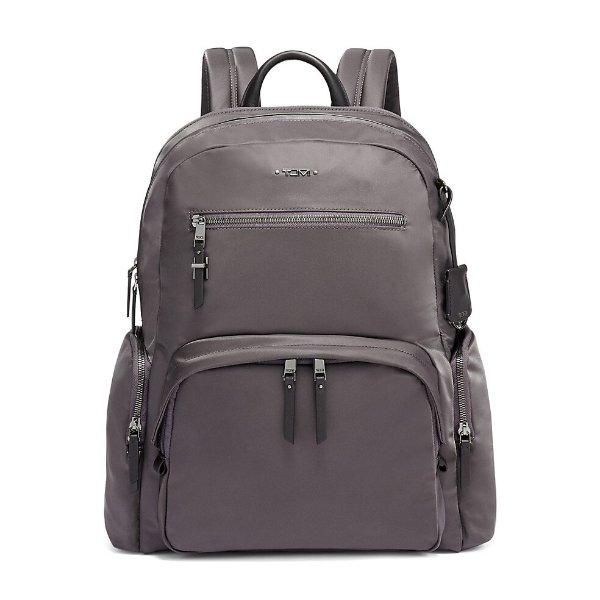 Carson Leather-Trim Backpack