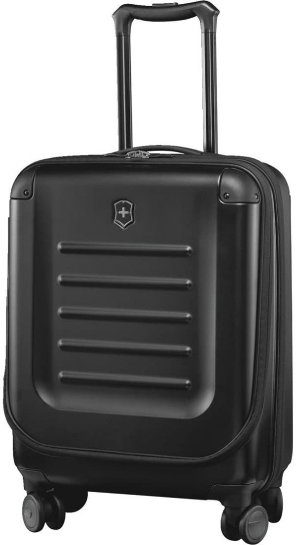 Spectra 2.0 Hardside Spinner Suitcase, Black, Expandable Carry-On, Global (21.7")