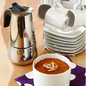 IMUSA USA 炉灶式不锈钢浓缩咖啡机促销 4杯容量