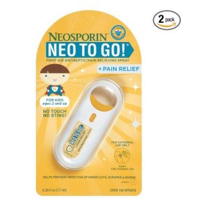 Neosporin Neo to Go! First Aid Antiseptic Spray, 0.26 Fluid Ounce (Pack of 2)