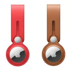 史低价：Apple AirTag 官方皮革扣环 2只 多色可选