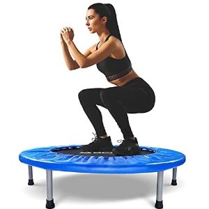 BCAN Mini Trampoline for Adults Exercise Rebounder Indoor Trampoline for Kids 38 Inch Small Trampoline Foldable Workout Trampoline Folding Fitness Trampoline Max 300 LBS